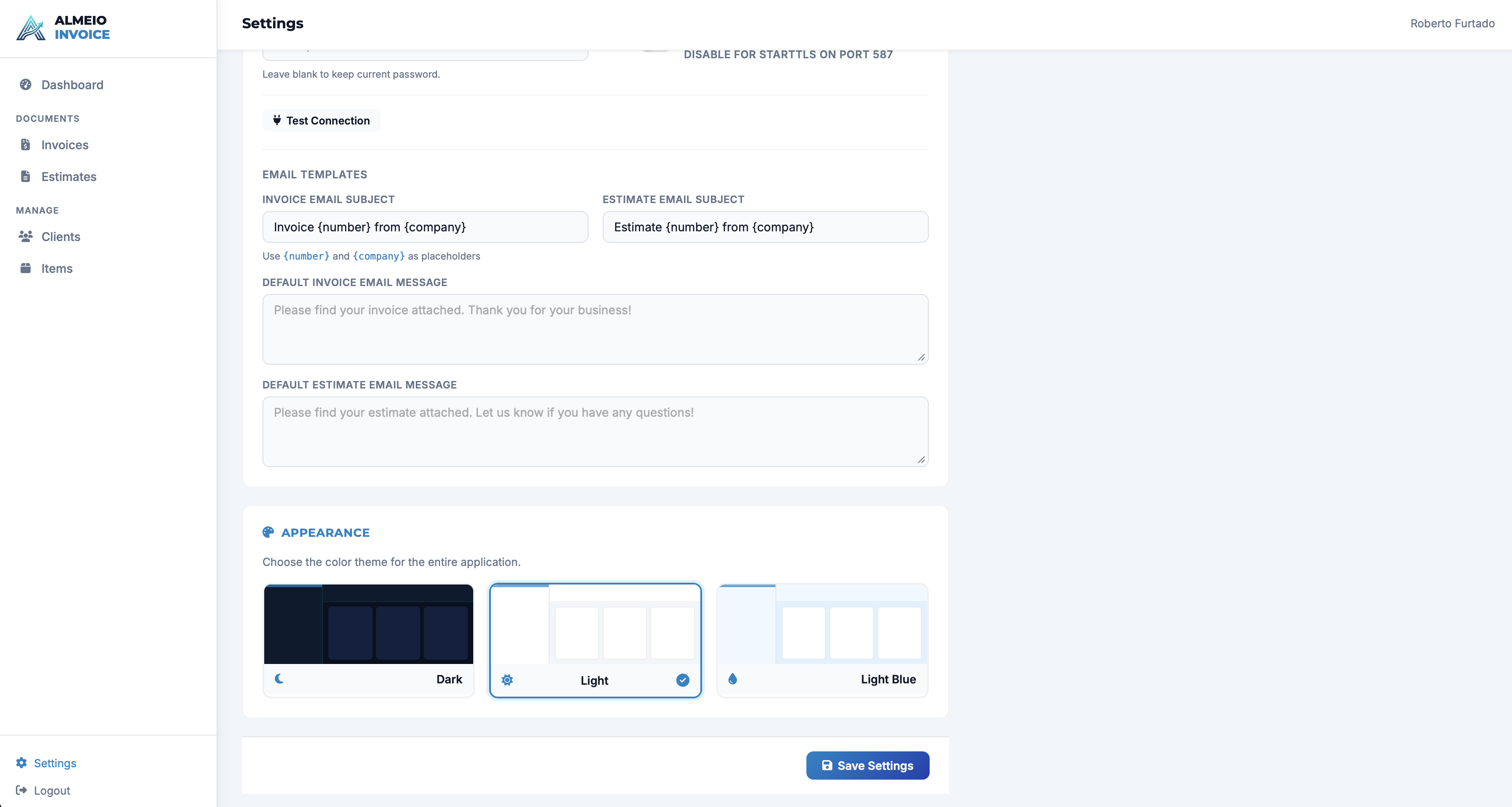 ALMEIO Invoice Screenshot 4
